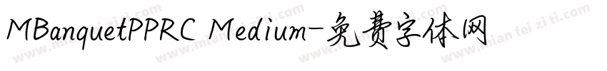 MBanquetPPRC Medium字体转换